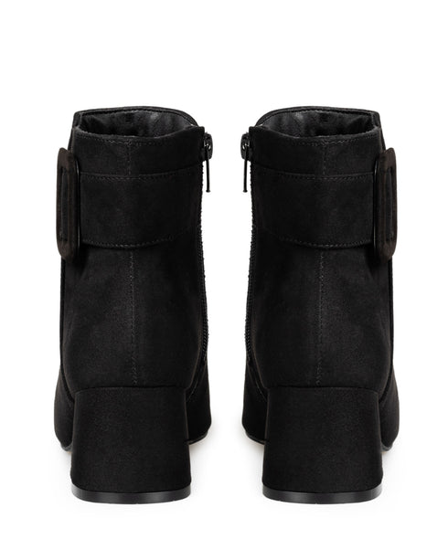 Botín Negro Durazno Hebilla 26008