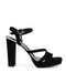 Sandalia Plataforma Negra Tiras 26101