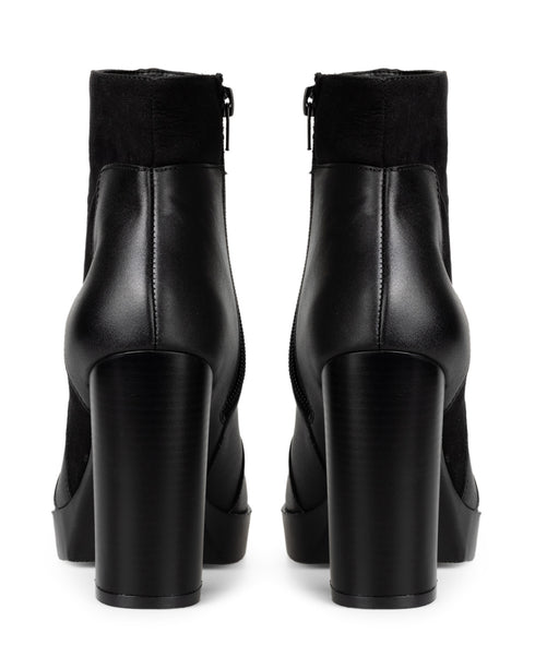 Botín Negro Con Tacón 26201