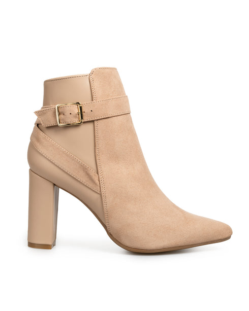 Botín Negro Picudo Hebilla 26408