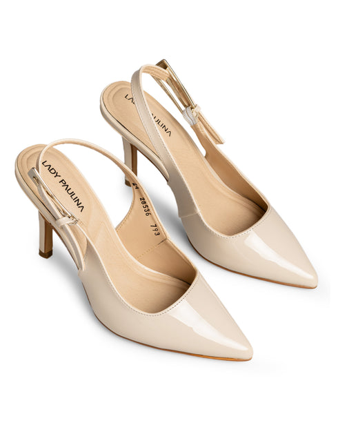 Zapatilla Latte Sligback Hebilla 28536