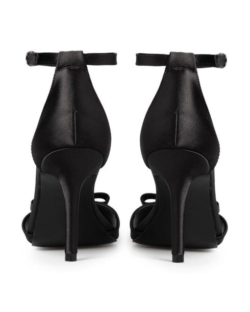 Graceful Charm – Sandalia Negra Ankle Strap 28914