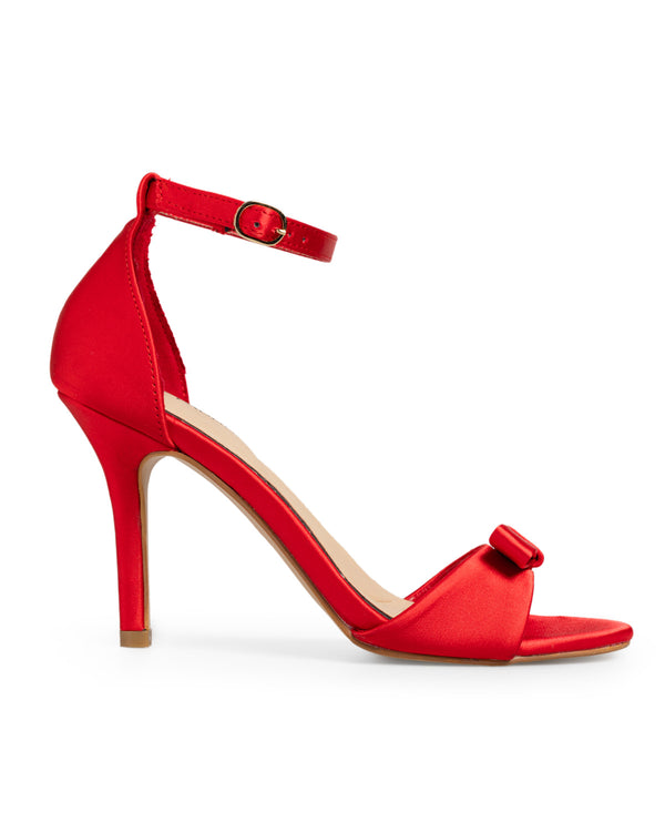 Graceful Charm – Sandalia Roja Ankle Strap 28914
