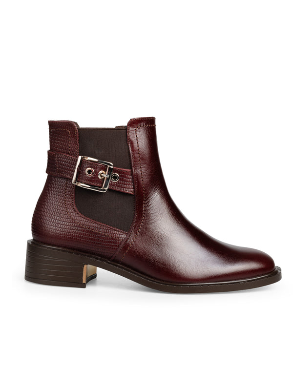 Botín Vino Con Hebilla 3017P