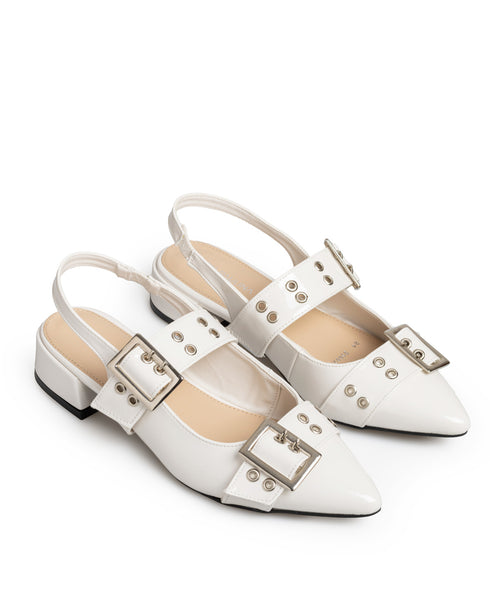 Zapatilla Latte Doble Hebilla 35602