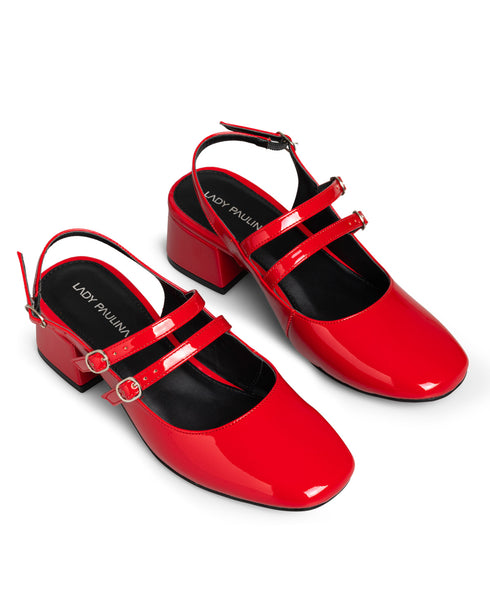 Gloss Slingback - Zapatilla Roja Doble Tira 37701