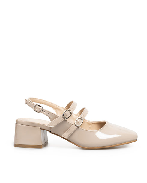 Zapatilla Nude Doble Correa 37701