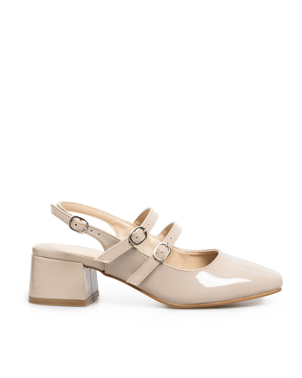 Zapatilla Nude Doble Correa 37701