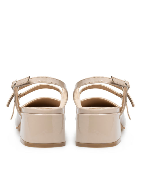 Zapatilla Nude Doble Correa 37701