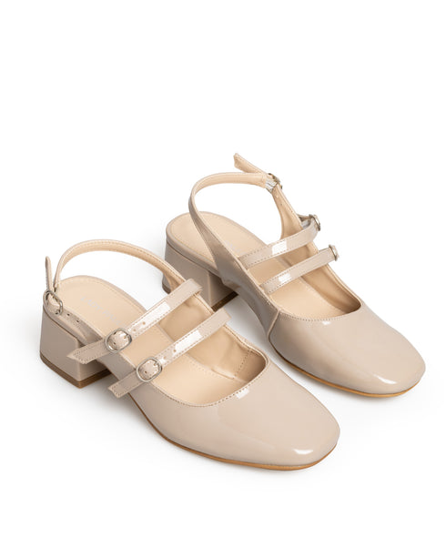 Zapatilla Nude Doble Correa 37701