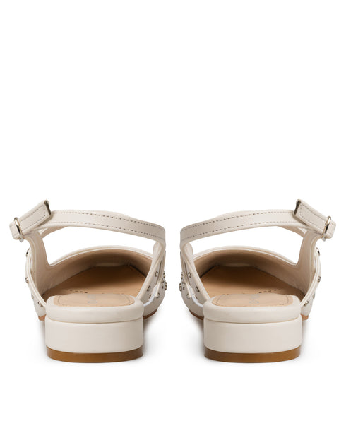 Zapatilla Flat Latte Slingback Estoperoles 38902