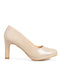 Zapatilla Beige Lisa Punta Redonda 40601