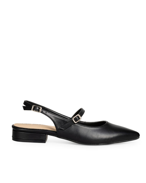 Balerina Negra Slingback Correa 40805