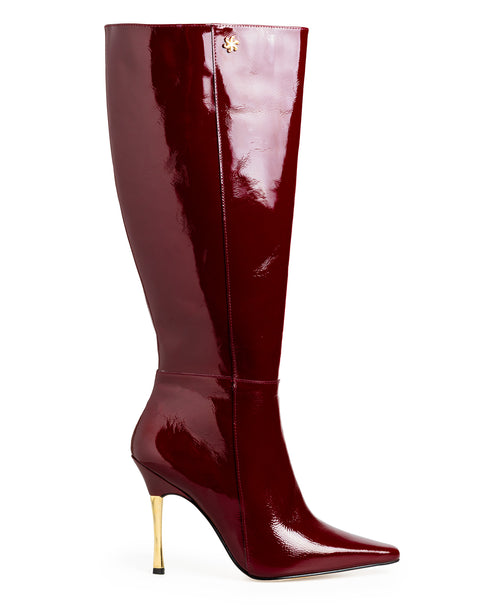 Bota Vino Lisa Tacón Dorado 41909