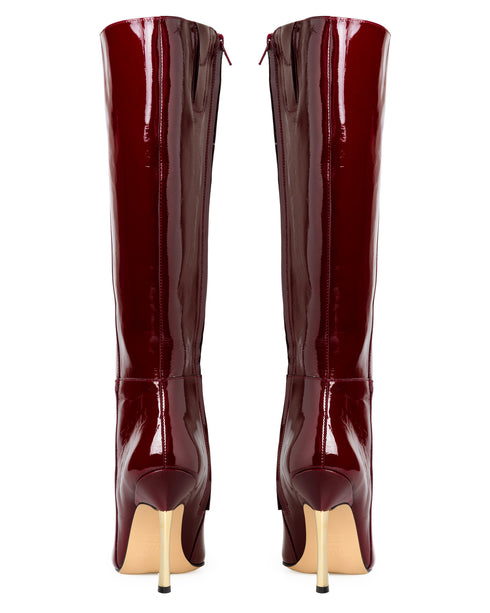 Bota Vino Lisa Tacón Dorado 41909