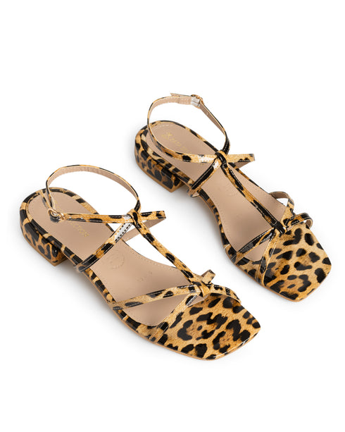 Sandalia Leopardo T-Strap 42085