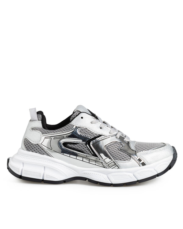 Tenis Tipo Deportivo Plata 7000G