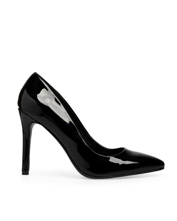 Zapatilla Tacón Negra Básica 79009