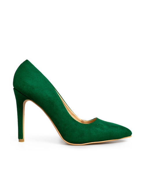 Zapatilla Tacón Verde Básica 79009