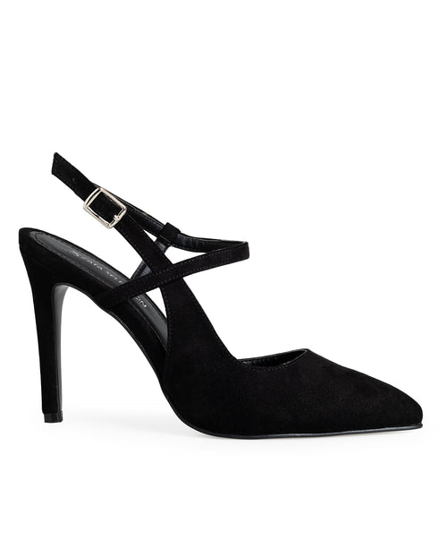 Zapatilla Negra Slingback 79031