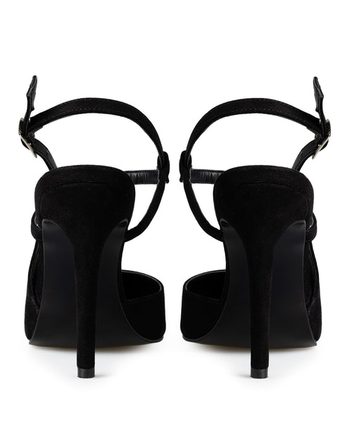 Zapatilla Negra Slingback 79031