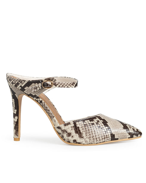 Zapatilla Picuda Víbora Beige 79046