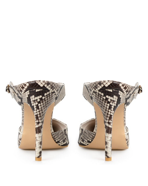 Zapatilla Picuda Víbora Beige 79046