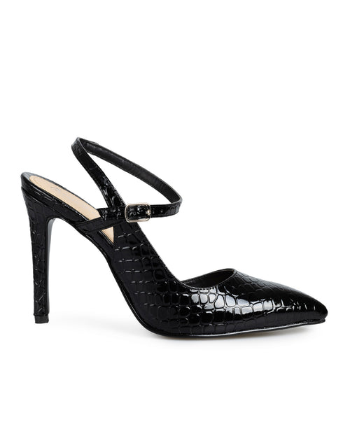 Zapatilla Negro Croc Correa 79056