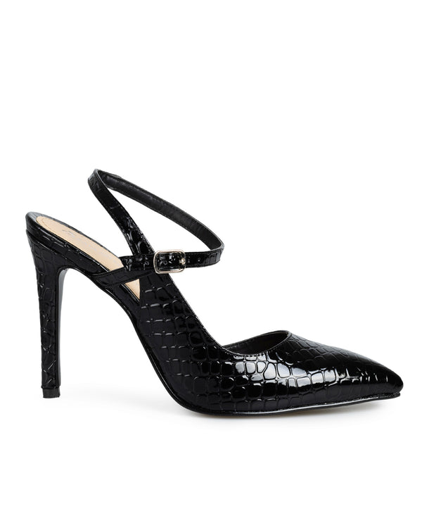 Zapatilla Negro Croc Correa 79056
