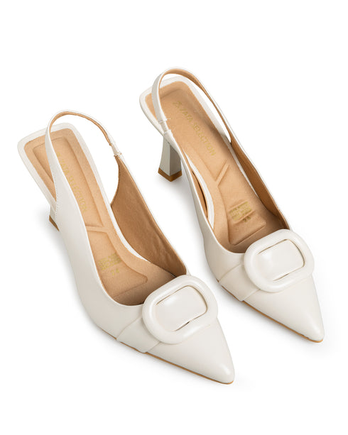 Zapatilla Slingback Latte Hebilla 98029
