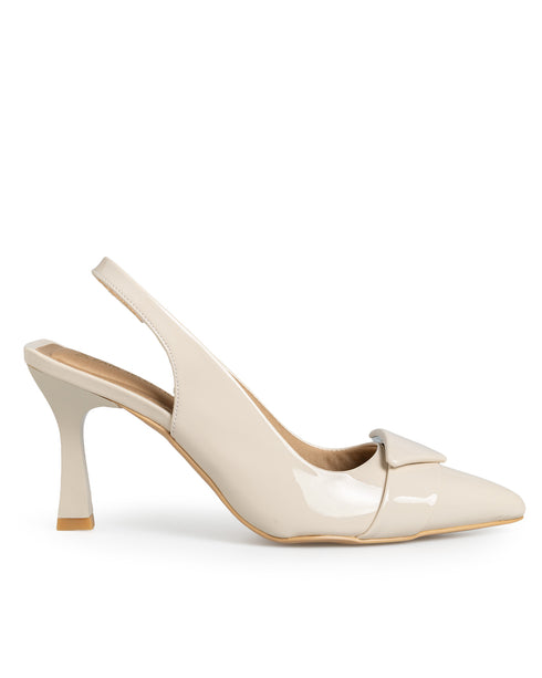 Zapatilla Latte Picuda Confort Slingback 98055