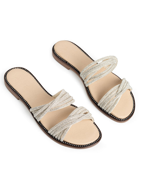 Sandalia Tiras Cruzadas Brillos 1083KR