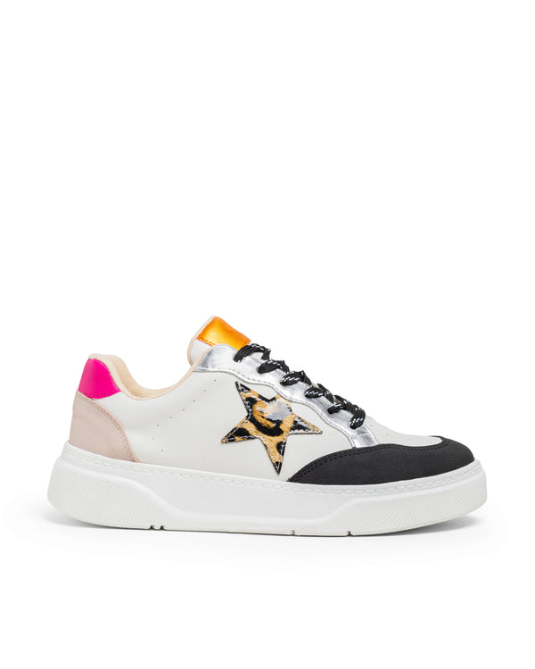Tenis Multicolor Estrella Leopardo 7073