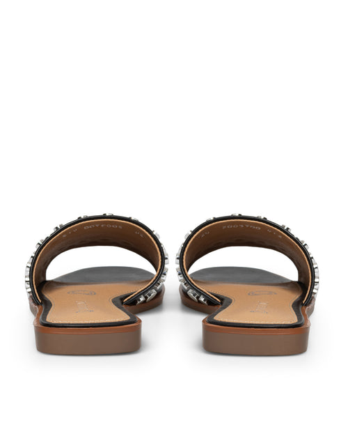 Sandalia Negro Tipo Mule Estoperoles 2003900