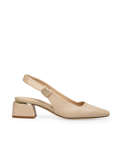 Zapatilla Beige Slingback Nude 242502