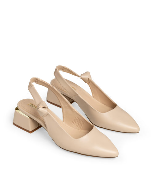 Zapatilla Beige Slingback Nude 242502