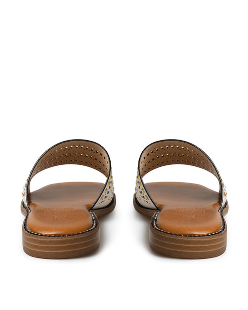Sandalia Latte Mule Perforada 252701