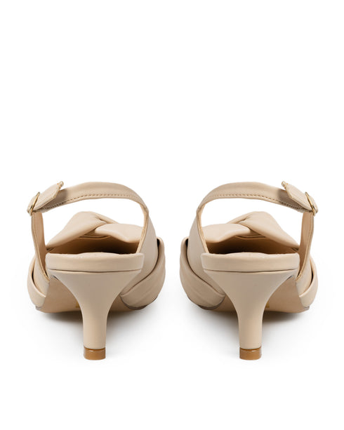 Zapatilla Nude Slingback Kitten Heel 255202