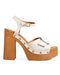 Sandalia Plataforma Latte Hebilla 260202