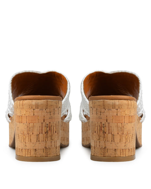 Sandalia Blanca Rafia Mule 261104