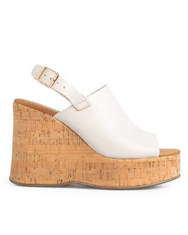 Plataforma Cuña Latte Slingback 261704