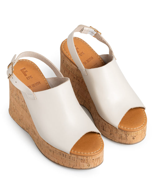 Plataforma Cuña Latte Slingback 261704