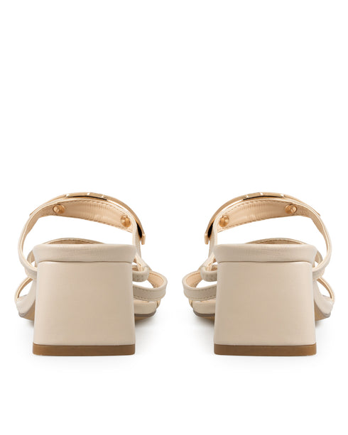 Sandalia Nude Tira Metálica 262204