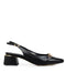 Zapatilla Slingback Negra Herraje 262504