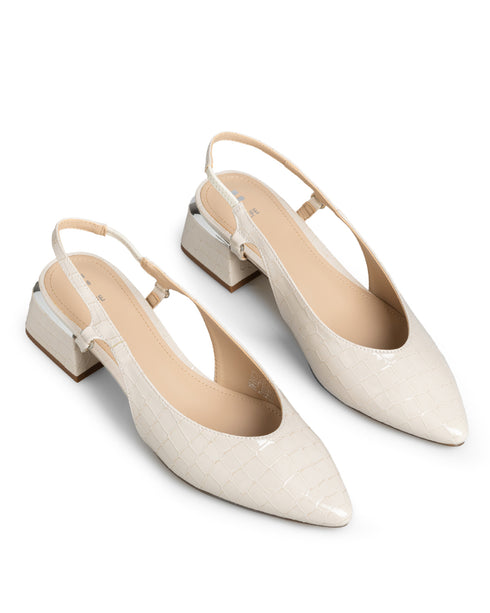 Zapatilla Picuda Latte Slingback Croc 262505