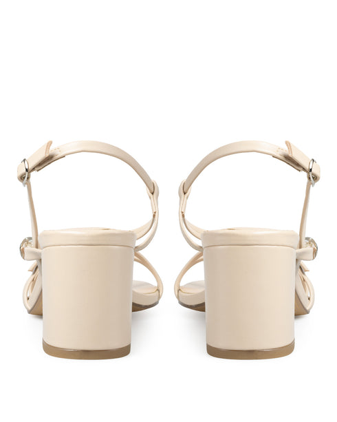 Sandalia Nude Tiras Cruzadas 263302