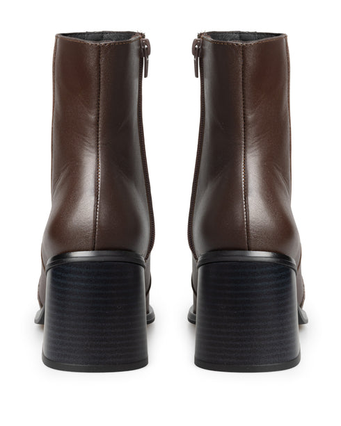 Bota Café Tacón Cuadrado 26401V