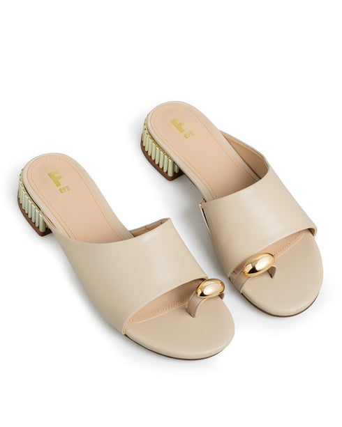 Sandalia Mule Beige 268505