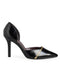 Zapatilla Negra Tira Dorada 285046