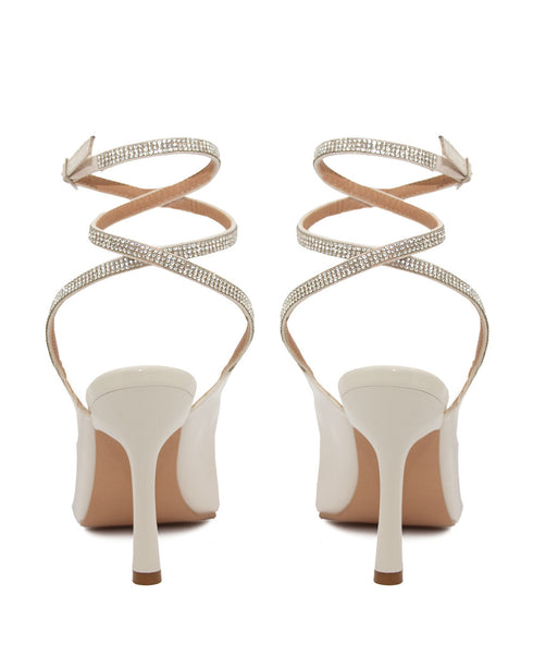 Zapatilla Lace Up Latte Tiras Glitter 2743811